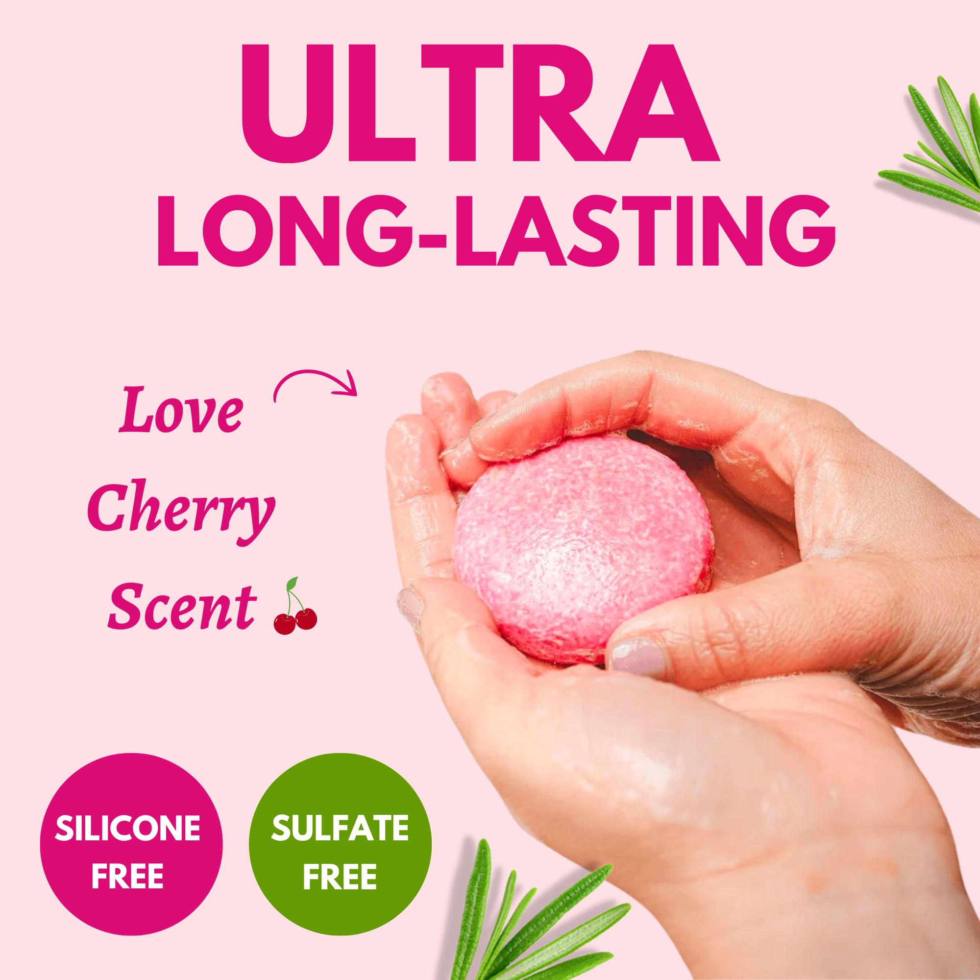 Muun Rosemary Shampoo and Conditioner Bar Set 3 - Natural Solid Hair Growth Soap Bars for Women with Straight, Curly or Thinning Hair for Anti-Hair Loss, Regrowth, pH Balanced, Sulfate & Silicone Free